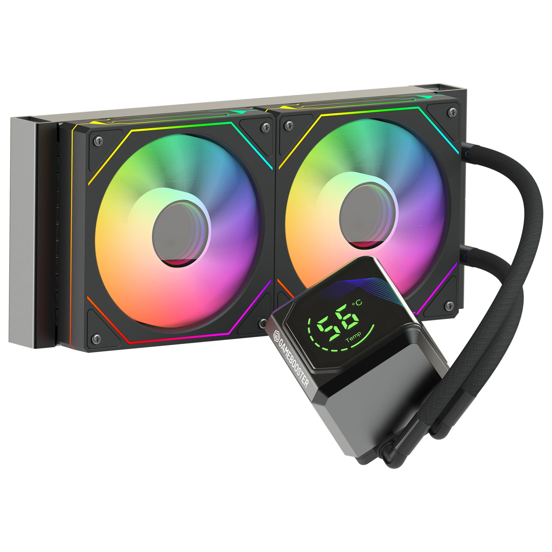 GAMEBOOSTER 240MM SIGHT PRO 240B GB-LCS-SP240B ARGB AM5-1851p Sıvı Soğutmalı İşlemci Fanı