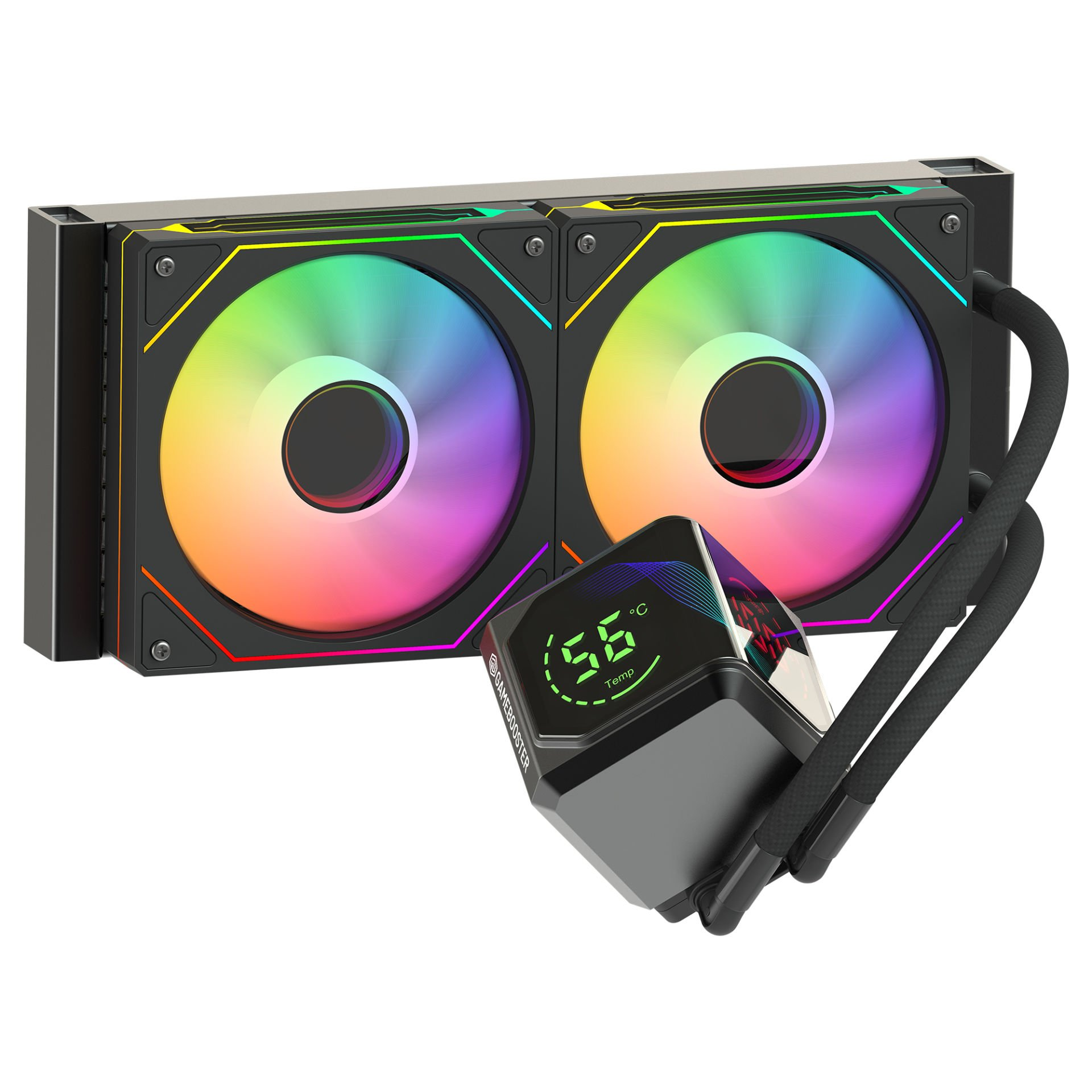 GAMEBOOSTER 240MM SIGHT PRO 240B GB-LCS-SP240B ARGB AM5-1851p Sıvı Soğutmalı İşlemci Fanı