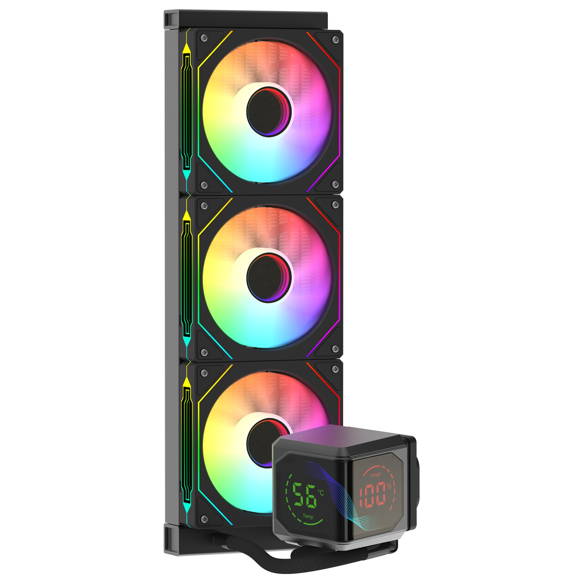 GAMEBOOSTER 360MM SIGHT PRO 360B GB-LCS-SP360B ARGB AM5-1851p Sıvı Soğutmalı İşlemci Fanı