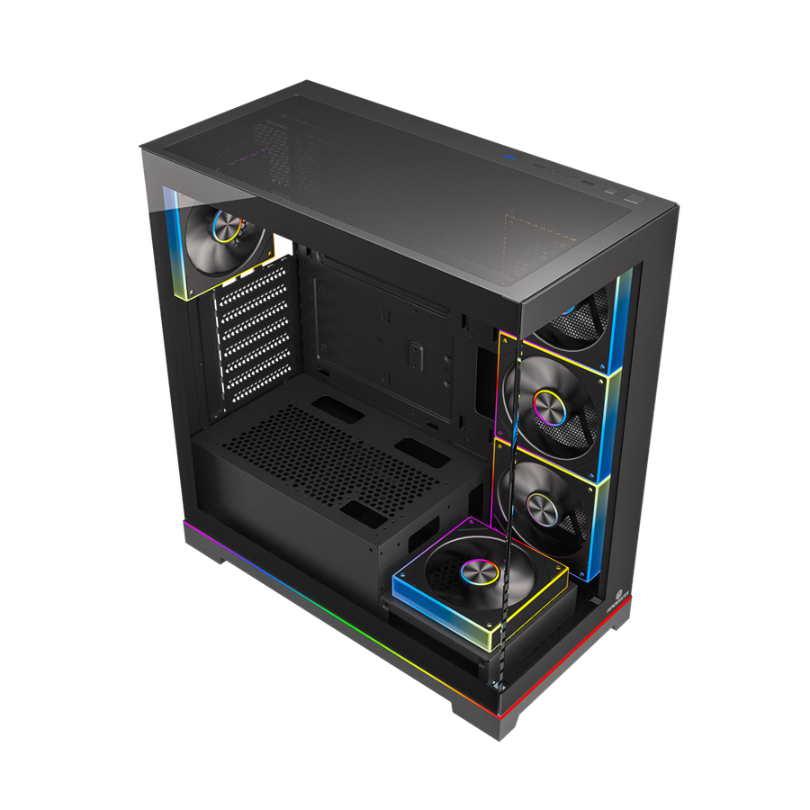 GAMEBOOSTER 850W 80+ BRONZE NYVRA SYNC JBST-GBJML07 4-ARGB Fanlı Gaming Mid-Tower PC Kasası