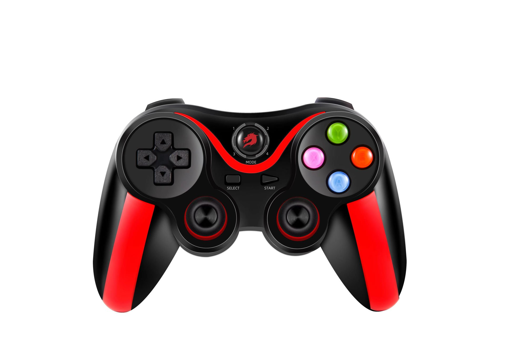 GAMEBOOSTER GB-J86 Bluetooth & 2.4GHz Kablosuz Çift Titreşim Motorlu, Android, PC, PS3, TV Box Uyumlu Siyah Gamepad