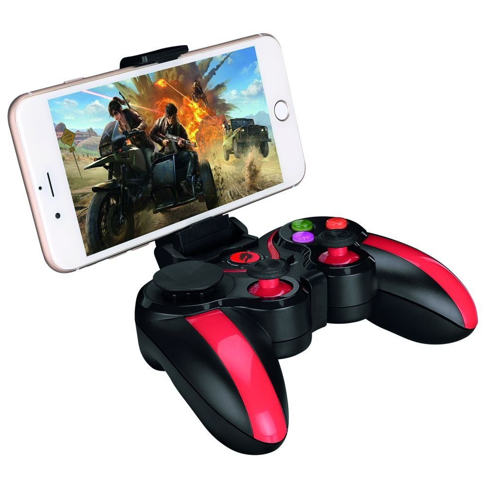 GAMEBOOSTER GB-J86 Bluetooth & 2.4GHz Kablosuz Çift Titreşim Motorlu, Android, PC, PS3, TV Box Uyumlu Siyah Gamepad