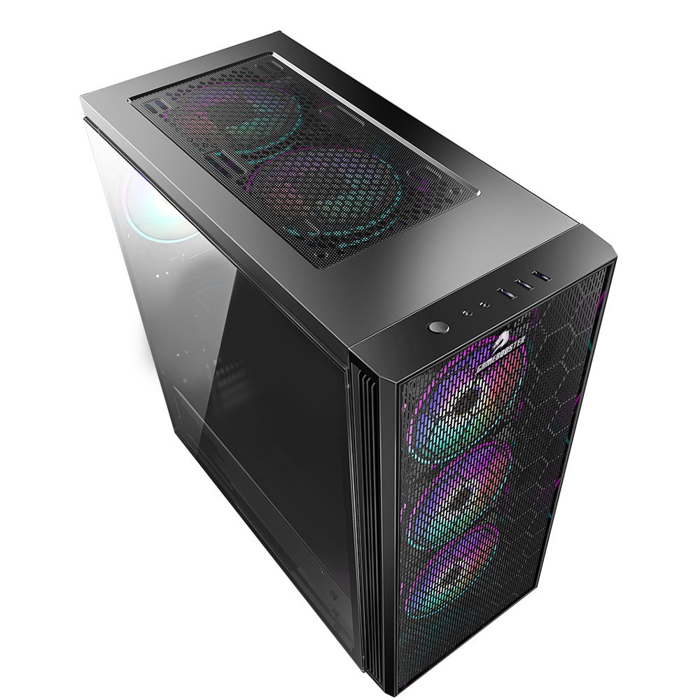 GAMEBOOSTER GB-X51 6-RGB Fanlı Gaming Mid-Tower PC Kasası