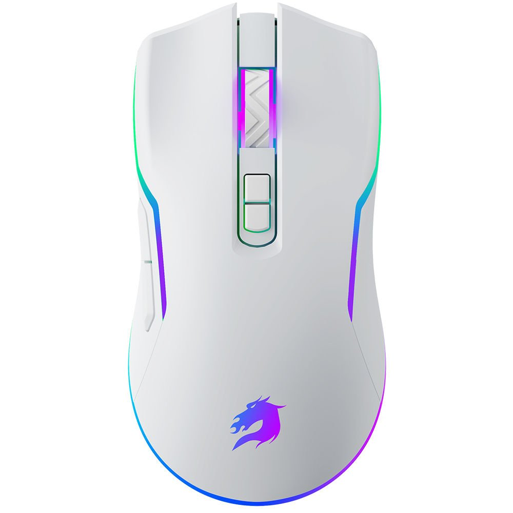 GAMEBOOSTER M18 Inferno 2.4ghz Kablosuz RGB Aydınlatmalı Beyaz Profesyonel Gaming Mouse