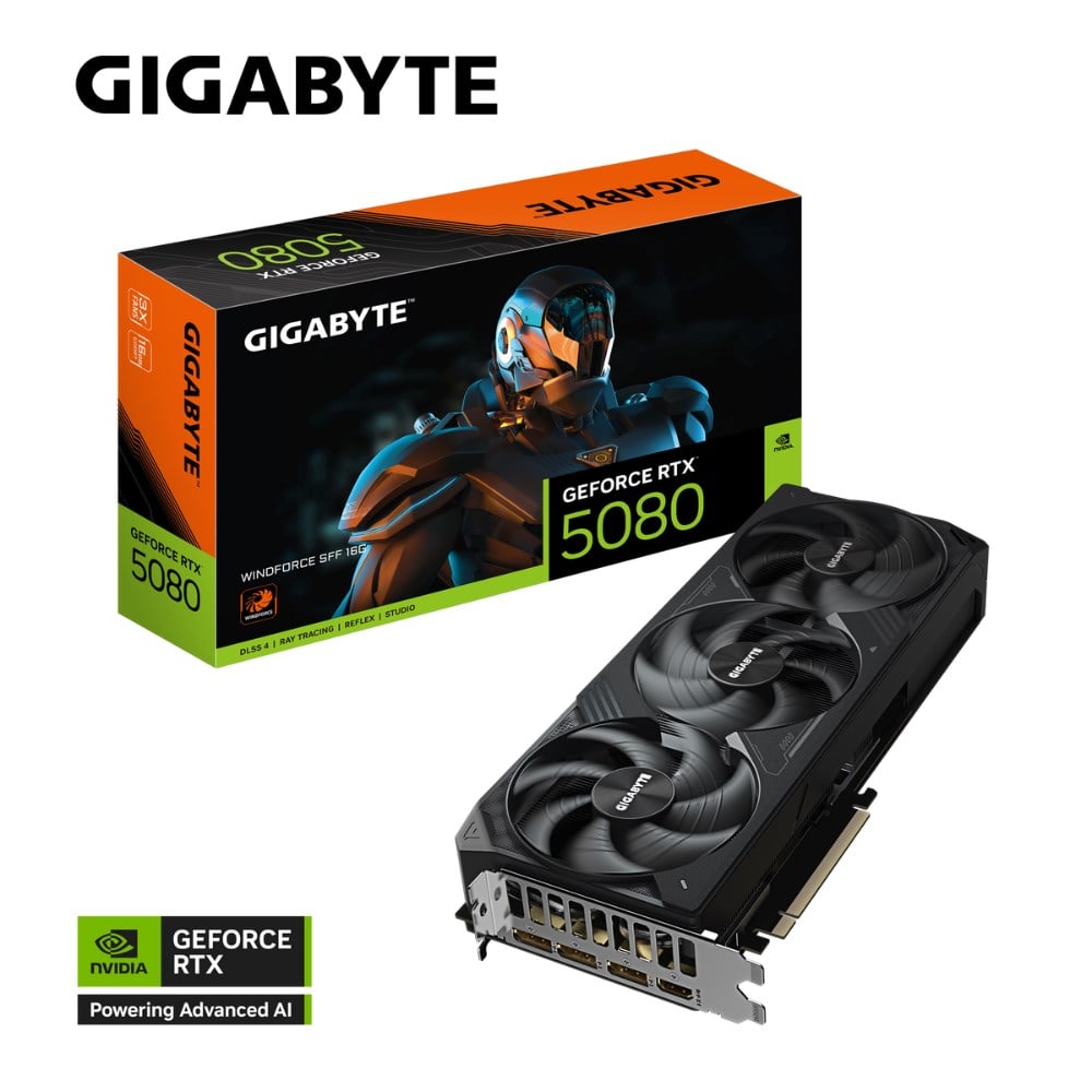 GIGABYTE  16GB GDDR7 RTX5080 GV-N5080WF3-16GD