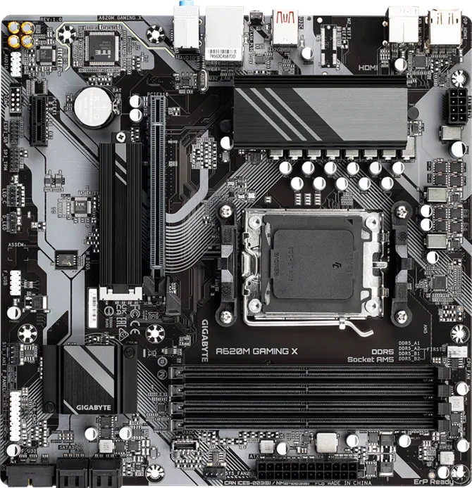 GIGABYTE A620M GAMING X DDR5 HDMI-DP PCIE 5.0 AM5 mATX