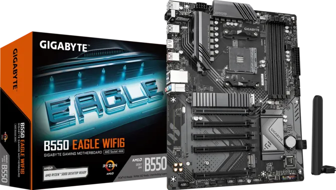 GIGABYTE B550 EAGLE WIFI6 DDR4 HDMI-DP PCIe 4.0 AM4 ATX