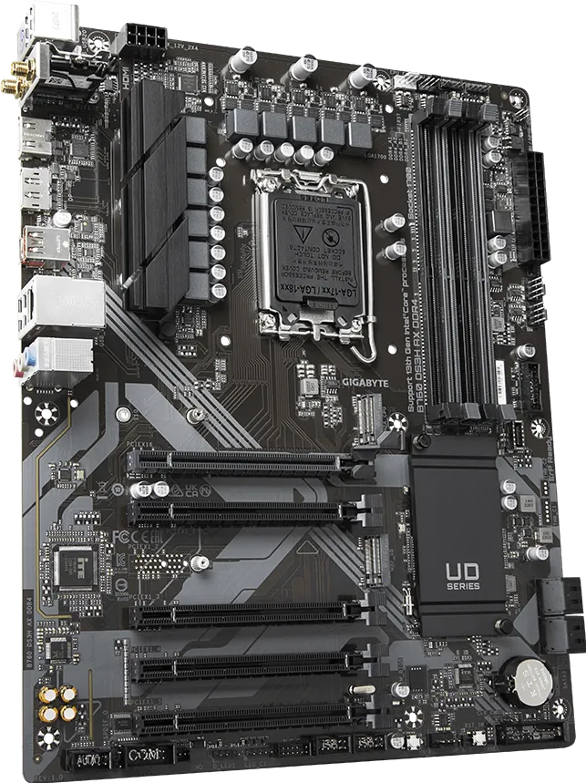 GIGABYTE B760 DS3H AX WIFI6E DDR4 HDMI-DP PCIE 4.0 1700p ATX