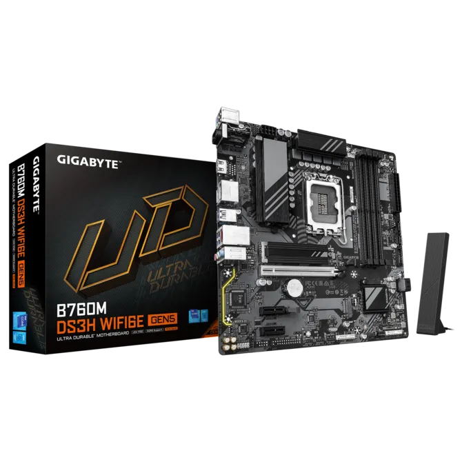 GIGABYTE B760M DS3H WIFI6E GEN5 DDR5 HDMI-DP PCIE 4.0 mATX