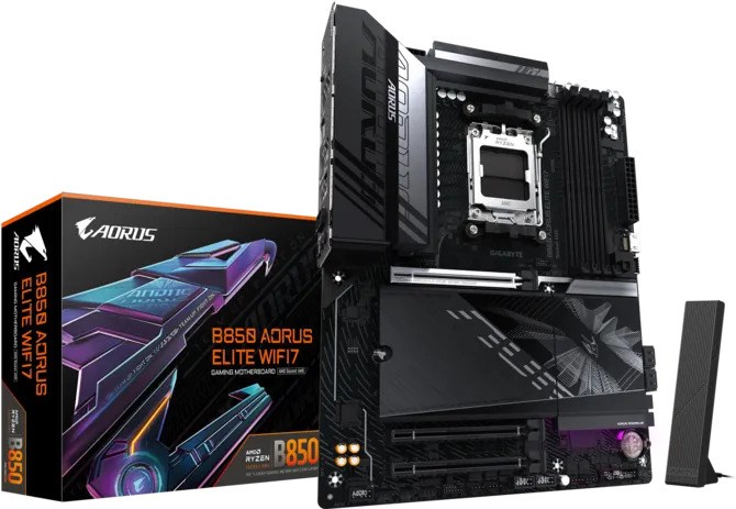 GIGABYTE B850 AORUS ELITE WIFI7 DDR5 8000Mhz HDMI/DP ATX AM5