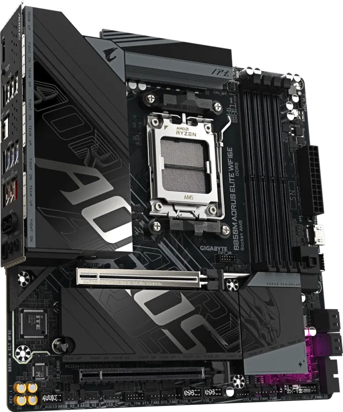 GIGABYTE B850M AORUS ELITE WIFI6E DDR5 HDMI-TP TYPEC PCEI 5.0 AM5 mATX