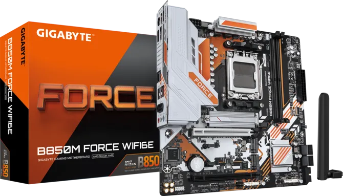 GIGABYTE B850M FORCE WIFI6E DDR5 HDMI-DP TYPEC PCIE 5.0 AM5 mATX
