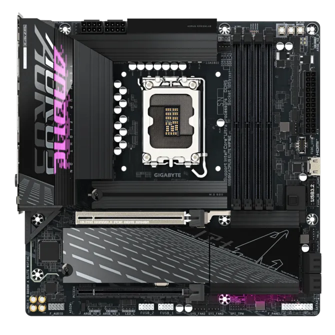 GIGABYTE B860M AORUS ELITE WIFI6E DDR5 HDMI-DP PCIE 5.0 1851p mATX