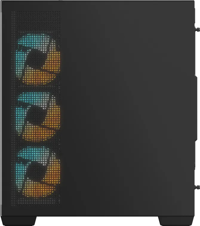 GIGABYTE C500 Panoramic Stealth Ön ve Yan Paneli Temperli Cam 4x ARGB Fanlı Gizli Konnektör Uyumlu Siyah Mid Tower Kasası