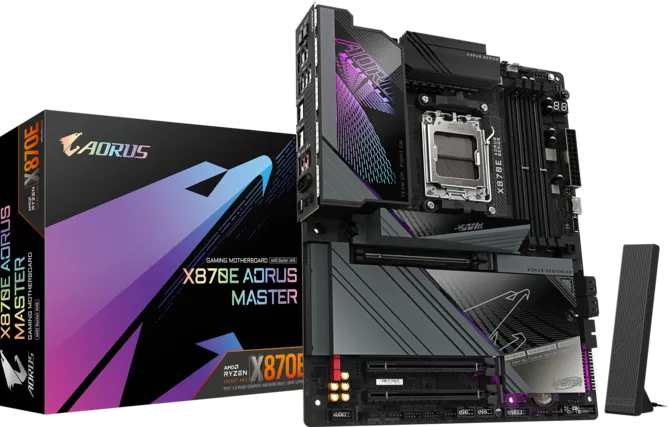 GIGABYTE X870E AORUS MASTER WIFI7 DDR5 HDMI-DP TYPEC PCIE 5.0 AM5 ATX