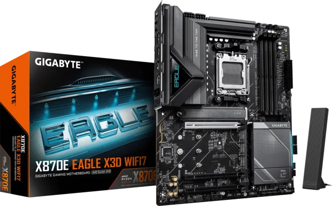 GIGABYTE X870E EAGLE X3D WIFI7 DDR5 HDMI-DP TYPEC PCIE 5.0 AM5 ATX