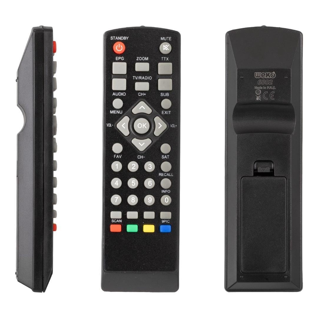 Goldmaster Mini SD - Digimaster Hector Mini Scart - Korax Mini Box - Hiremco Mini SD Wise Uydu Alıcı Kumandası