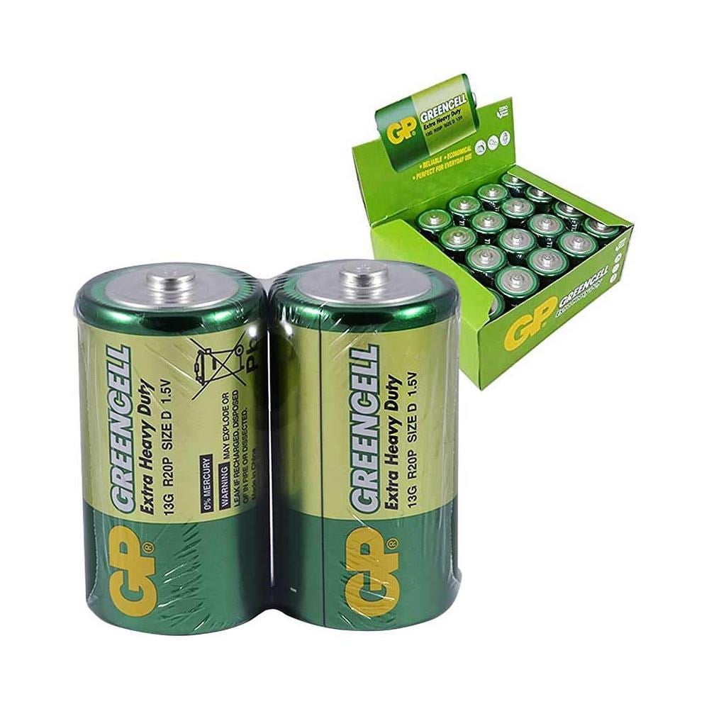 GP 13G 2S2 GREENCELL R20 BÜYÜK D BOY PİL 15256