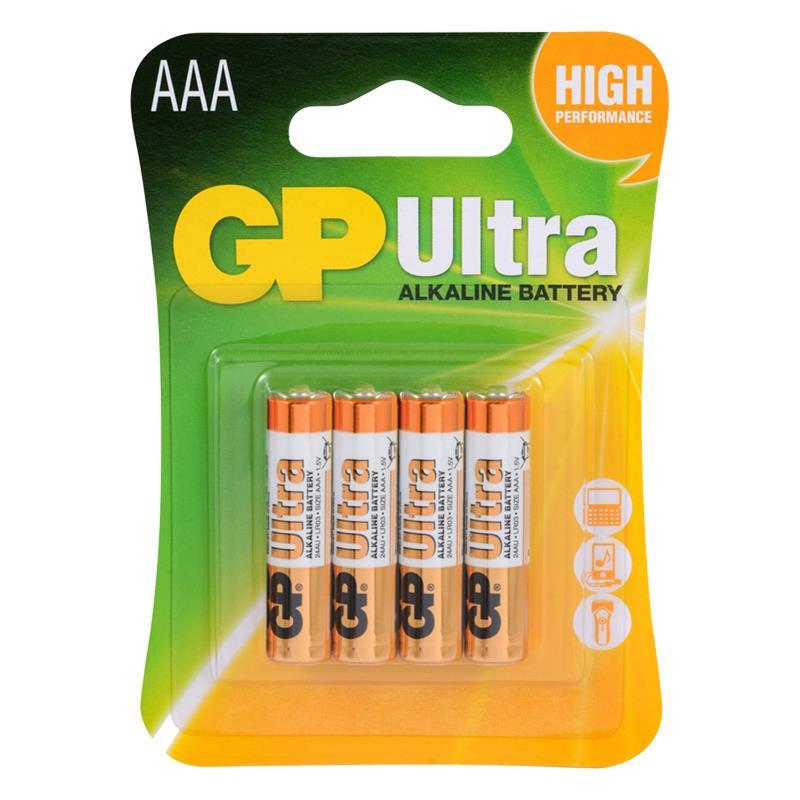 GP 24AU-2U4 Alkalin İnce Kalem Pil 4lü