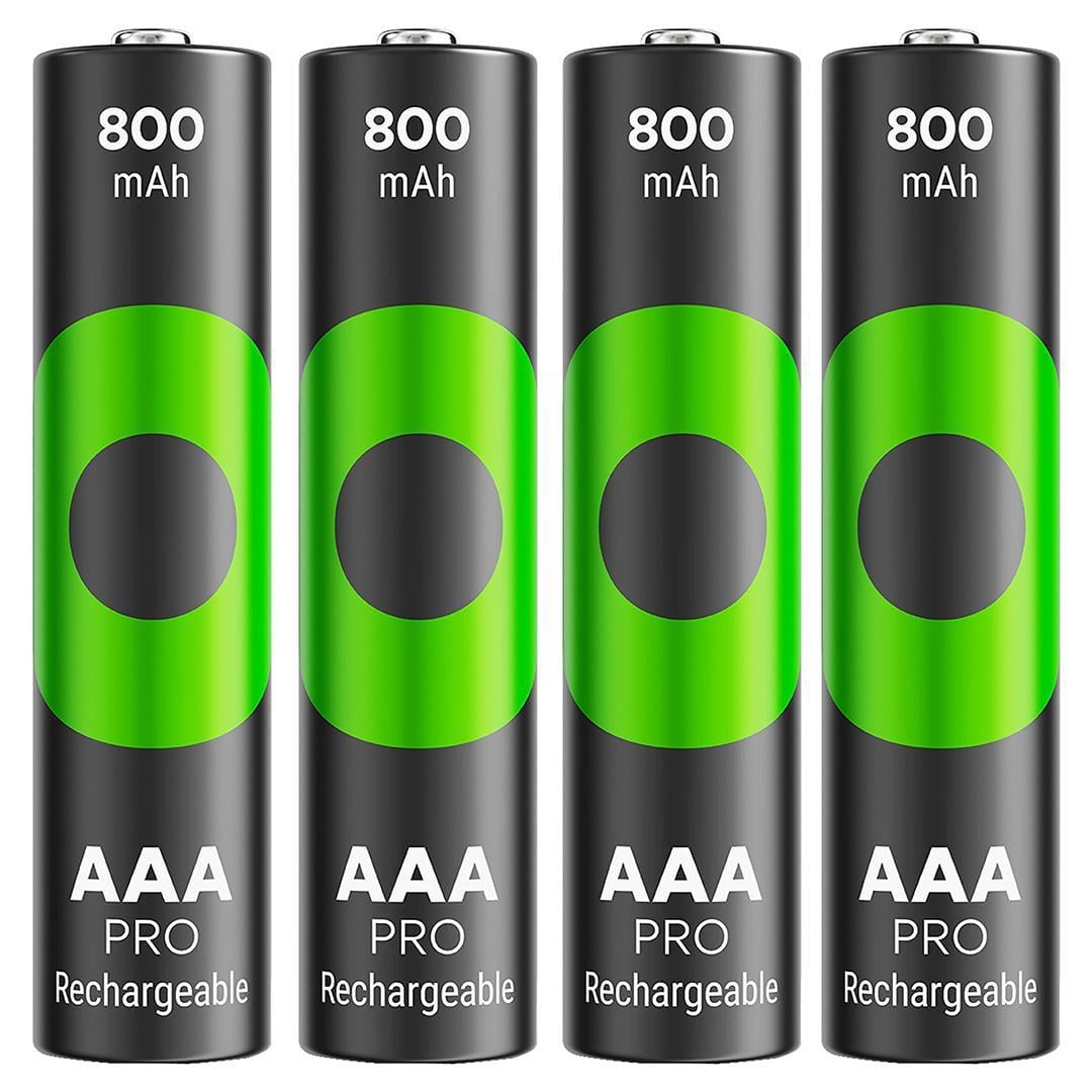 GP ReCyko Pro 800 mAh Ni-Mh 1.2 Volt AAA İnce Kalem Şarjlı Pil 4lü Paket