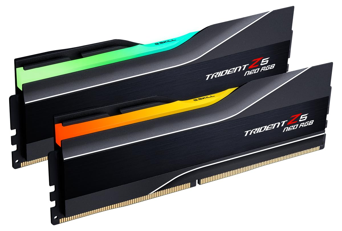GSKILL 48GB (2X 24GB) DDR5 8000MHZ CL40 RGB DUAL KIT PC RAM / TRIDENT Z5 NEO F5-8000J4048G24GX2-TZ5NR
