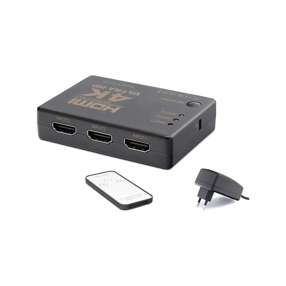 HADRON HDX1308(236) SWITCH HDMI 4K 3 IN 1 PORT