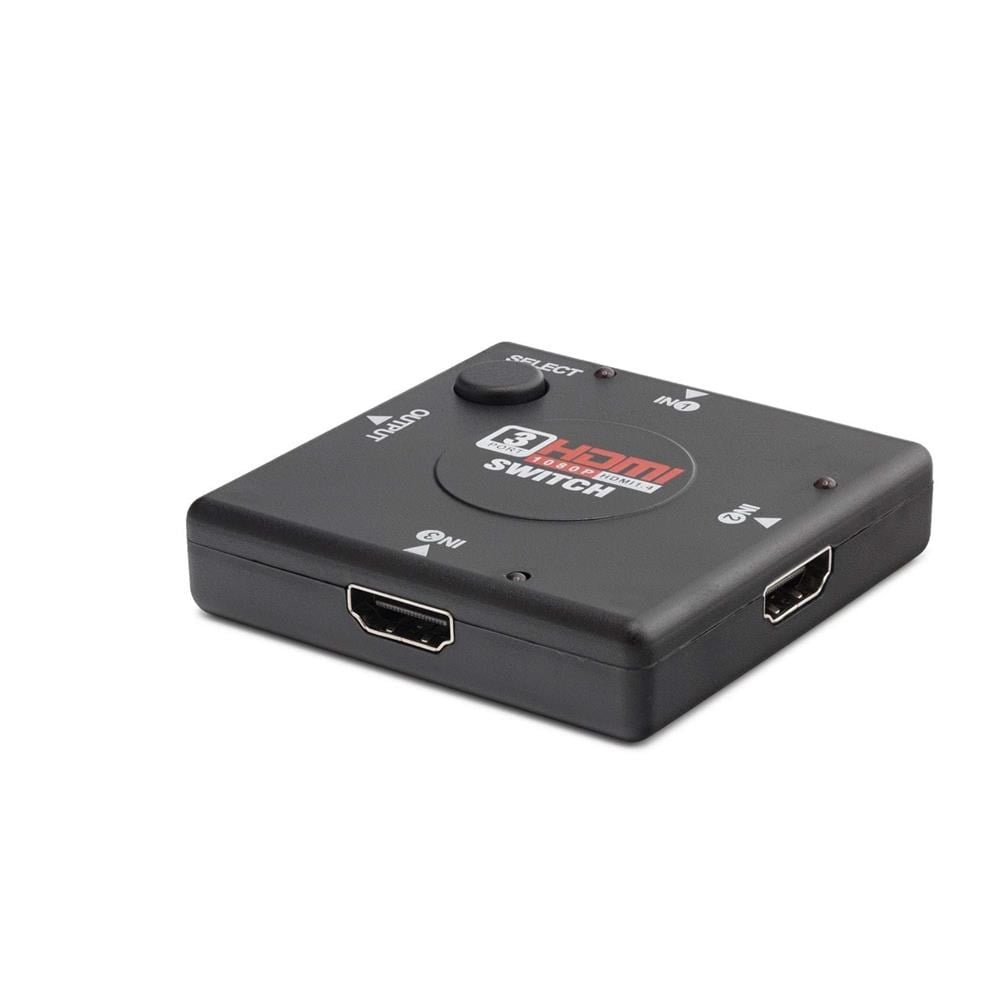 HADRON HN225 HDMI SWITCH 3 GİRİŞ 1 ÇIKIŞ