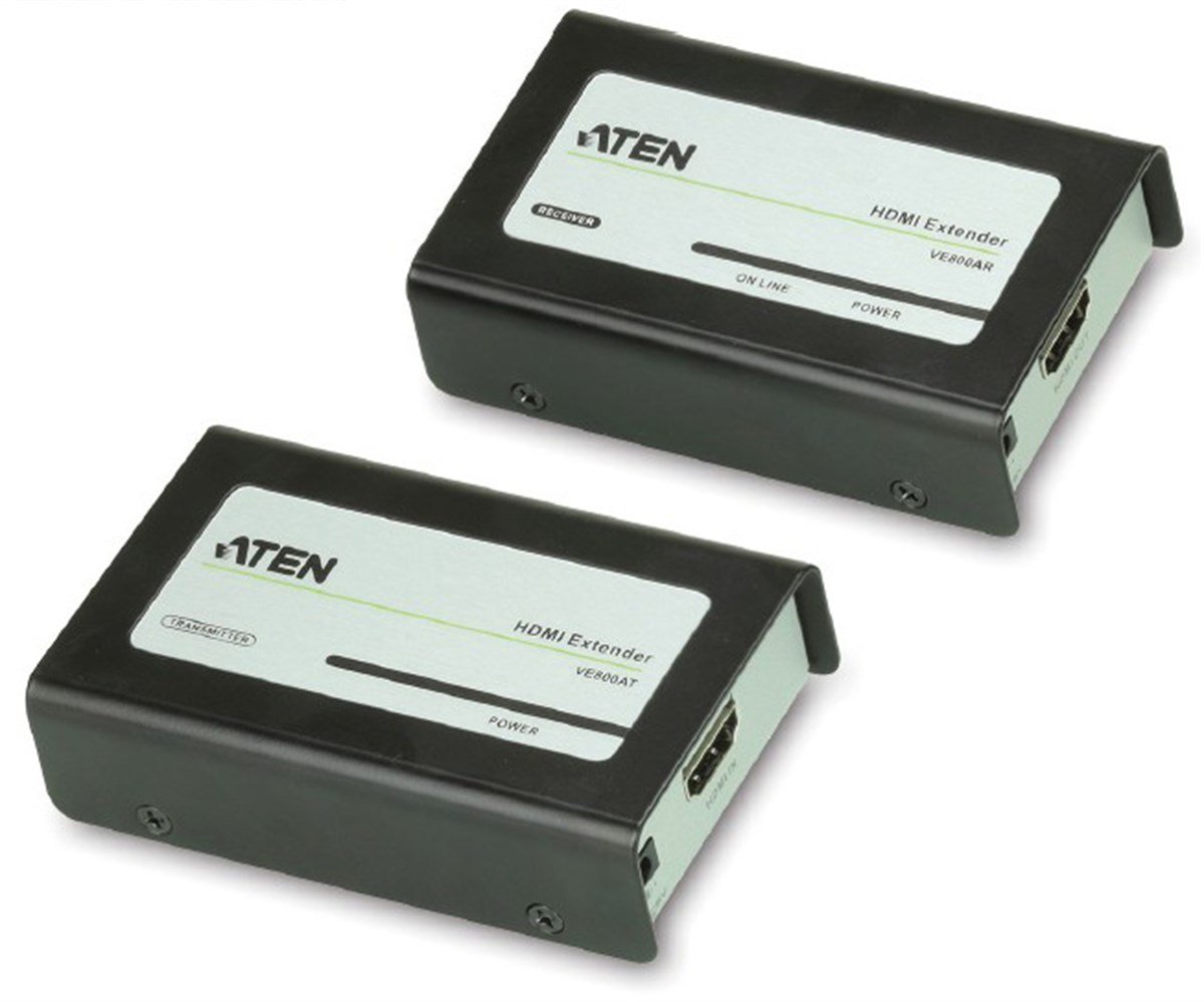 HDMI Sinyal Uzatma Cihazı, Alıcı (Receiver) ve Verici (Transmitter) Birim dahil, 60 metre <br>
HDMI Cat 5 Extender (1080p@40m; 1080i@60m)