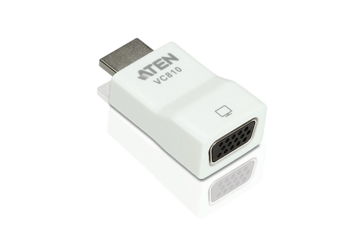 HDMI'dan VGA'ya Sinyal Dönüştürücü, maksimum çözünürlük 1920 x 1200, 1080p