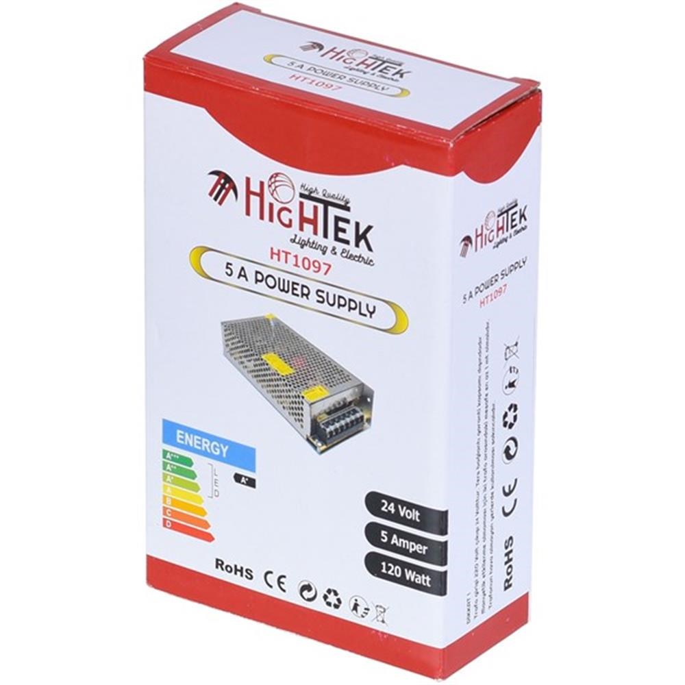 HIGHTEK HT1097 24V 5A METAL KASA ADAPTÖR