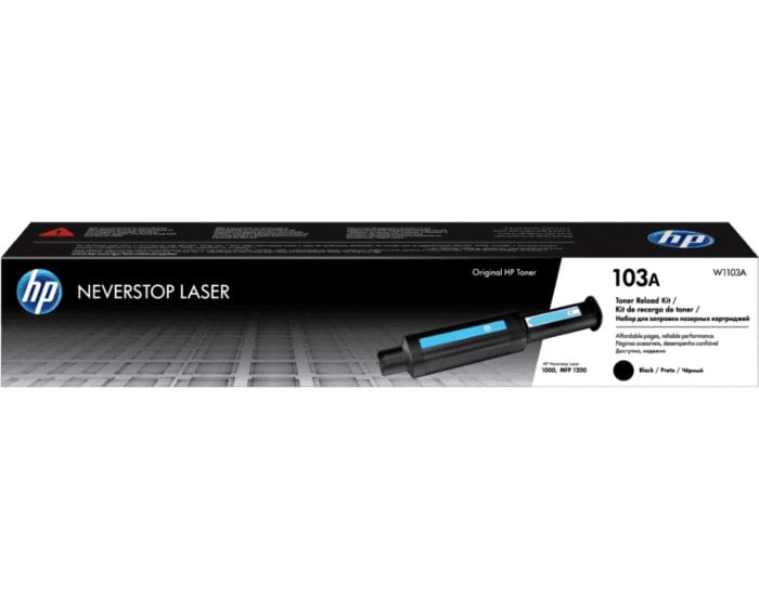 HP 103A Siyah Orijinal Neverstop Lazer Toner Dolum Seti (W1103A Black Reload Kit)