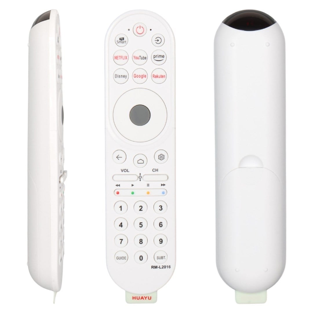 Huayu RM-L2016 Beyaz Netflix-YouTube-Disney+-Rakuten Tuşlu Universal Lcd Led TV Kumanda
