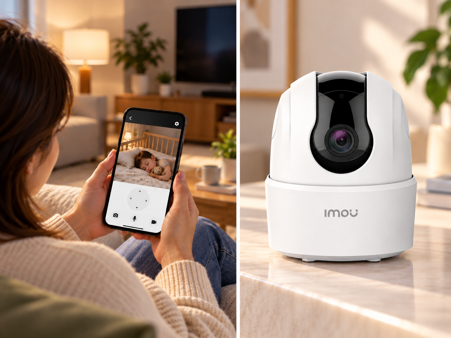 Imou IPC-K2ECP-3R1W Ranger 2C İki Yönlü Konuşma 2.4GHZ Wifi Gece Görüş 3MP Wifi IP Ptz Kamera