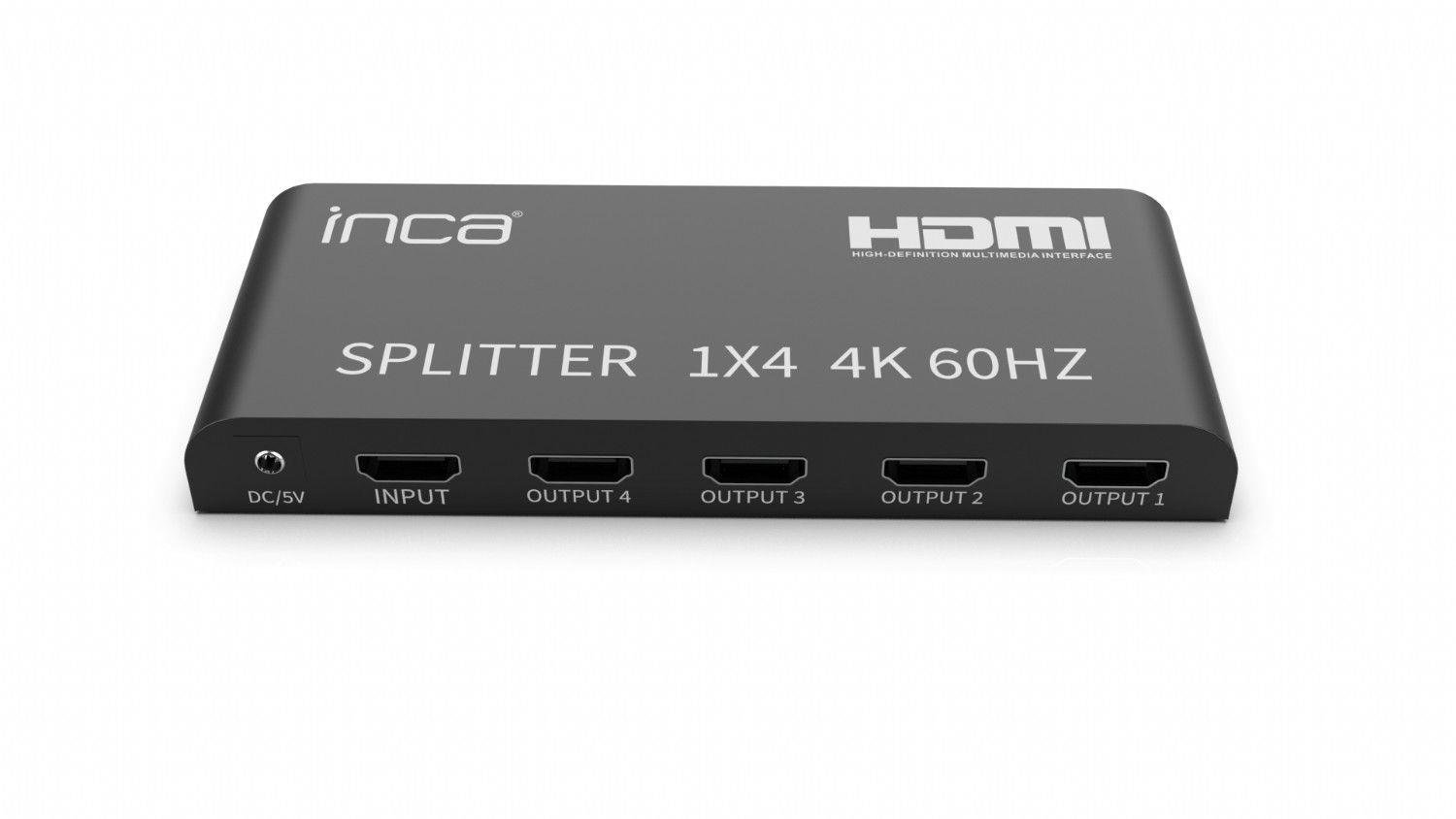 Inca IHSK-460 Hdmı Splitter 1In 4Out 4K60Hz Switch