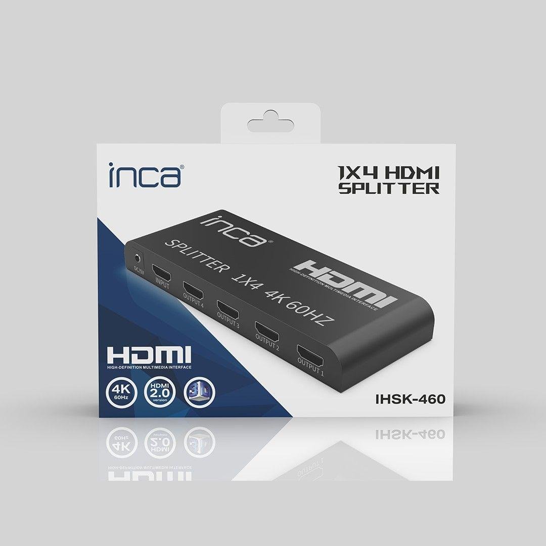 Inca IHSK-460 Hdmı Splitter 1In 4Out 4K60Hz Switch