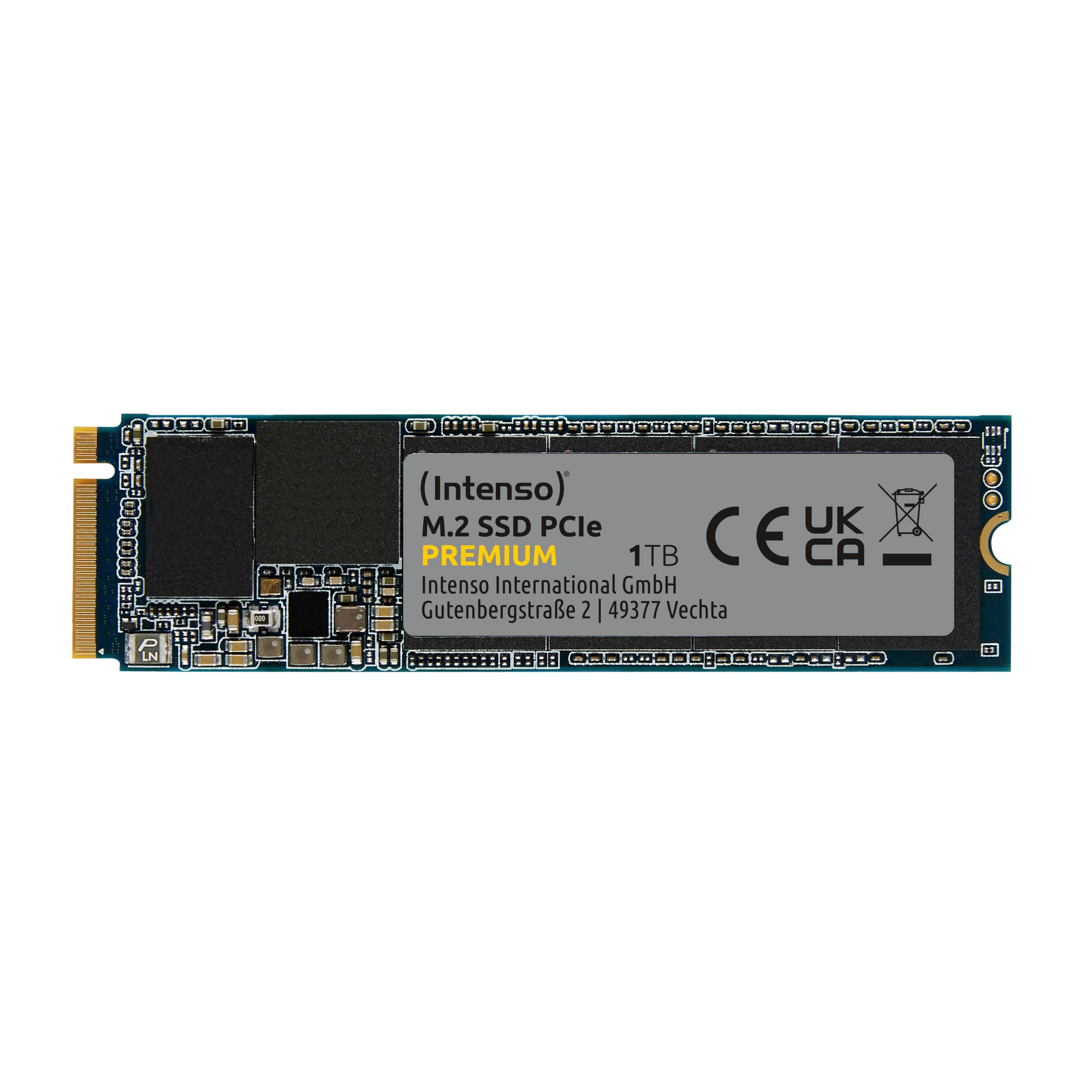 INTENSO 3835460 Premium M.2 1TB (2100/1700MB/s) PCIe + NVMe SSD Disk (22x80MM)