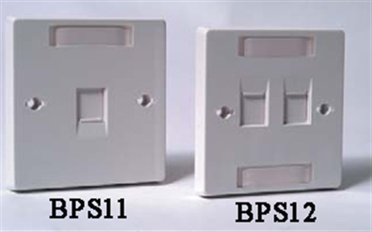 International Plate, 1-port, UK shuttered
