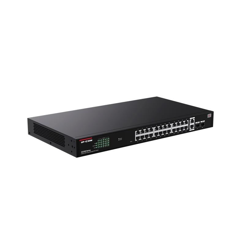 IP-COM G2228P-24-410W 24 PORT GIGABIT+2XRJ45/SFP UPLINK 370W POE CLOUD YÖNETİLEBİLİR RACKMOUNT SWITCH