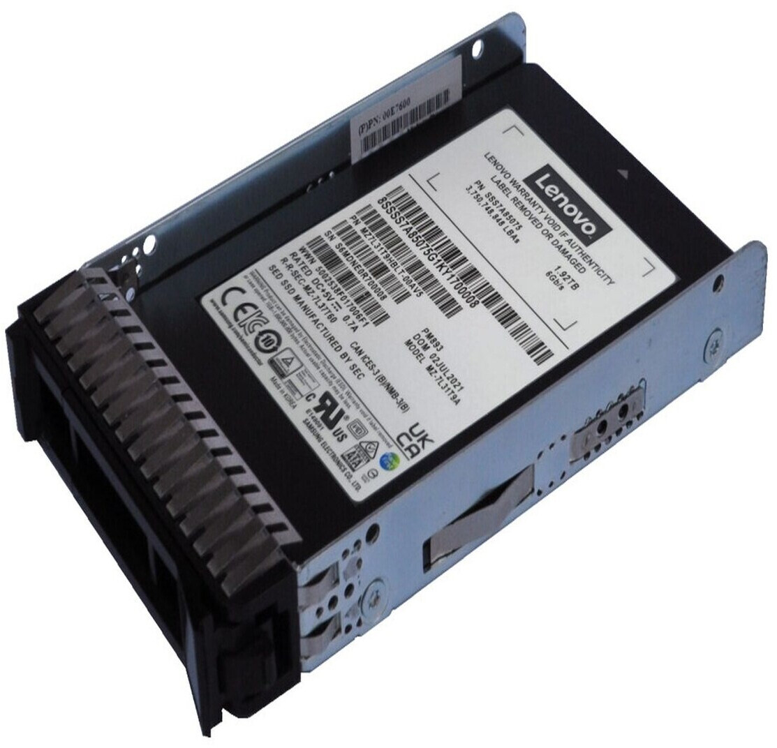 LENOVO 3.84TB ThinkSystem 4XB7A90876 Hot-Swap Enterprise Sata-3 SSD Dİsk