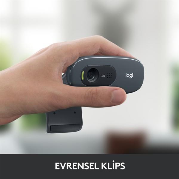 LOGITECH C270 HD Dahili Mikrofonlu Webcam 960-001063