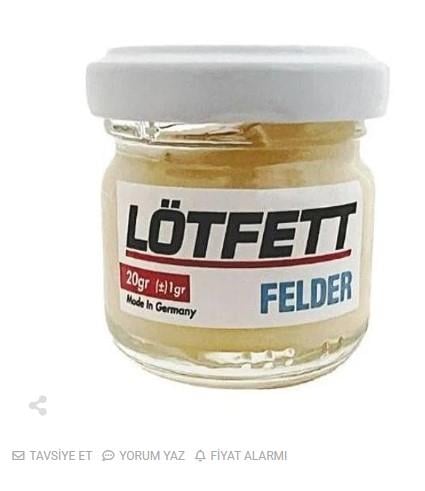Lötfett 20 Gr Cam Şişede Lehim Pastası