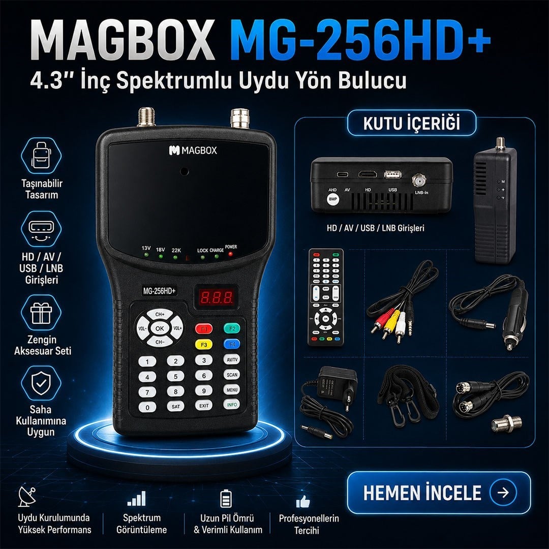 Magbox MG-256HD+ 4.3