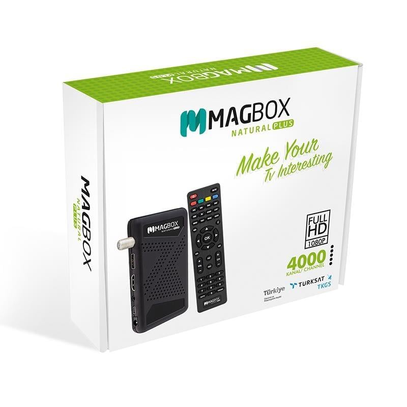 Magbox Natural Plus TKGS'li Youtube - USB Mini Full HD Uydu Alıcısı