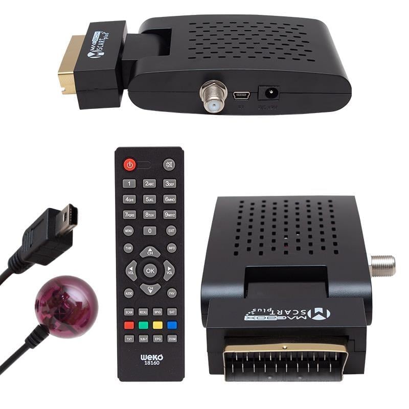 Magbox Scart Plus TKGS'li Scart Girişli Mini SD Uydu Alıcısı