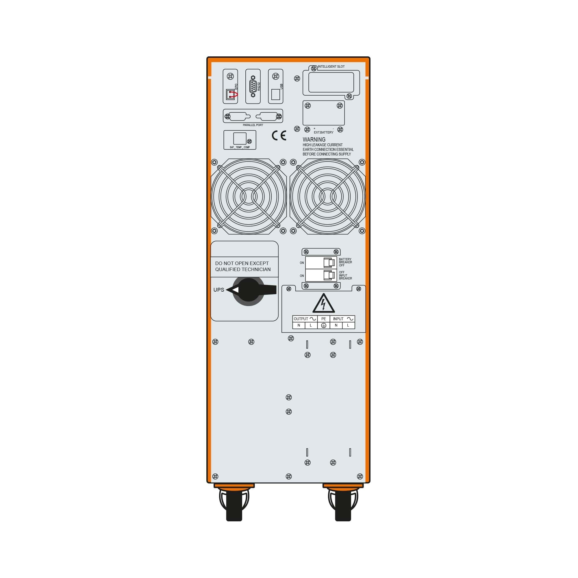 MAKELSAN POWERPACK SE 10KVA 5-10DK LED GÖSTERGE 16x12V/7AH 1F/1F ONLİNE UPS MU10000N11EAG10