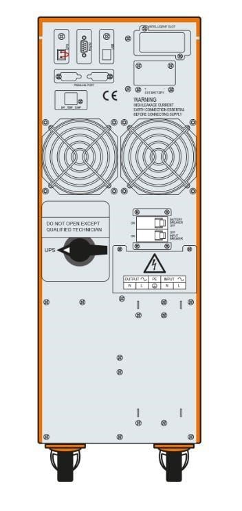 MAKELSAN POWERPACK SE 6KVA 1F/1F (16X7AH) PF;0,9 5/10DK ONLINE UPS