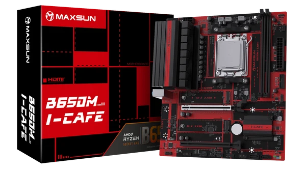 MAXUN B650M I-CAFE DDR5 HDMI PCIE 5.0 AM5 mATX