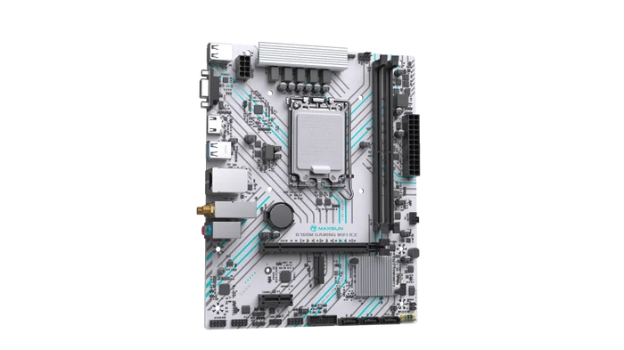 MAXUN B760M GAMING WIFI ICE DDR4 HDMI PCIE 4.0 1700p mATX BEYAZ