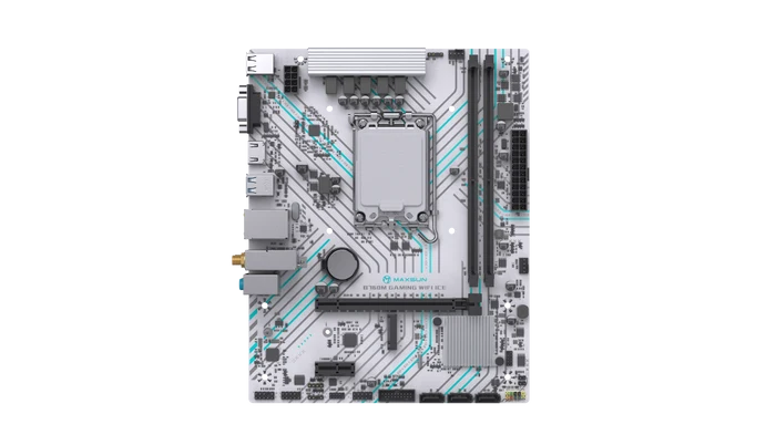 MAXUN B760M GAMING WIFI ICE DDR4 HDMI PCIE 4.0 1700p mATX BEYAZ