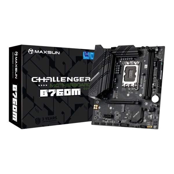 MAXUN CHALLANGER B760M-F DDR4 HDMI PCIE 4.0 1700p mATX